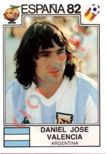 177 Daniel Jose Valencia – FIFA World Cup Spain 1982 Panini