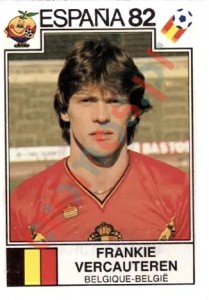212 Frankie Vercauteren – FIFA World Cup Spain 1982 Panini