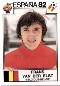 213 Frans Van Der Elst – FIFA World Cup Spain 1982 Panini