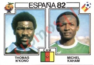 92 Thomas N'Kono & Michel Kaham – FIFA World Cup Spain 1982 Panini