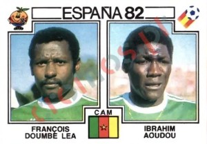93 Francois Doumbe Lea & Ibrahim AouDou – FIFA World Cup Spain 1982 Panini