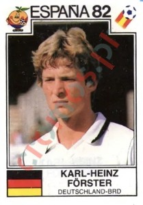 116 Karl-Heinz Forster – FIFA World Cup Spain 1982 Panini