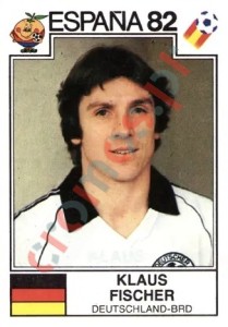 125 Klaus Fischer – FIFA World Cup Spain 1982 Panini