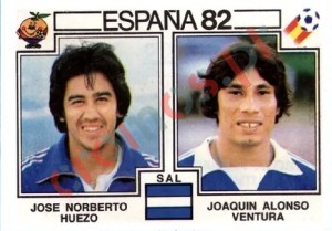 224 Jose Norberto Huezo & Joaquin Alonso Ventura – FIFA World Cup Spain 1982 Panini