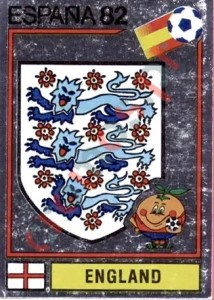 238 England (emblem) – FIFA World Cup Spain 1982 Panini
