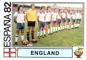 239 England (team) – FIFA World Cup Spain 1982 Panini