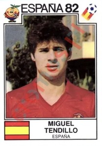 298 Miguel Tendillo – FIFA World Cup Spain 1982 Panini