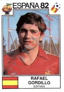 299 Rafael Gordillo – FIFA World Cup Spain 1982 Panini