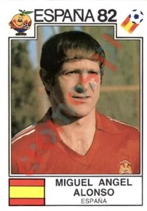 301 Miguel Angel Alonso – FIFA World Cup Spain 1982 Panini