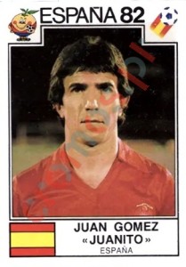 305 Juan Gomez "Juanito" – FIFA World Cup Spain 1982 Panini