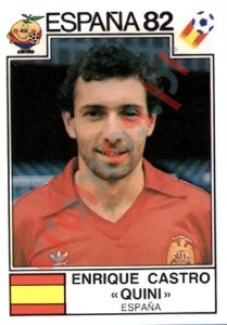 307 Enrique Castro "Quini" – FIFA World Cup Spain 1982 Panini