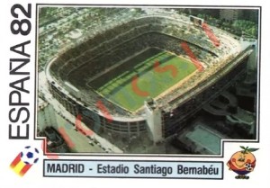 11 Madrid - Estadio Santiago Bernabeu – FIFA World Cup Spain 1982 Panini