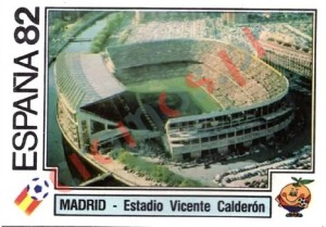 12 Madrid - Estadio Vicente Calderon – FIFA World Cup Spain 1982 Panini