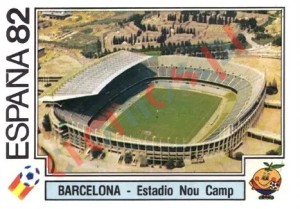 13 Barcelona - Estadio Nou Camp – FIFA World Cup Spain 1982 Panini