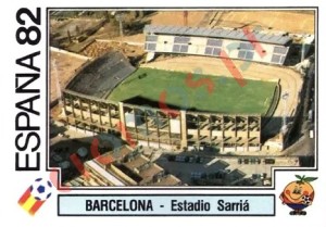 14 Barcelona - Estadio Sarria – FIFA World Cup Spain 1982 Panini