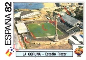22 La Coruna - Estadio Riazor – FIFA World Cup Spain 1982 Panini