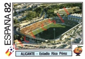 25 Alicante - Estadio Rico Perez – FIFA World Cup Spain 1982 Panini