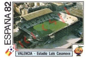 33 Valencia - Estadio Luis Casanova – FIFA World Cup Spain 1982 Panini