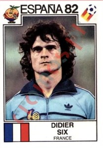 290 Didier Six – FIFA World Cup Spain 1982 Panini