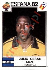 348 Julio Cesar Arzu – FIFA World Cup Spain 1982 Panini