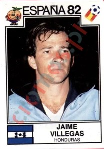 352 Jaime Villegas – FIFA World Cup Spain 1982 Panini