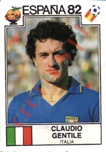 39 Claudio Gentile – FIFA World Cup Spain 1982 Panini
