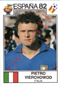 42 Pietro Vierchowod – FIFA World Cup Spain 1982 Panini