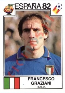 52 Francesco Graziani – FIFA World Cup Spain 1982 Panini