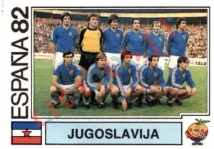 311 Jugoslavija (team) – FIFA World Cup Spain 1982 Panini