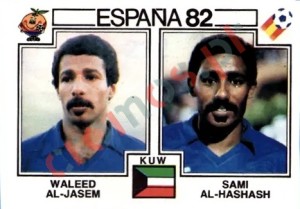 232 Waleed Al-Jasem & Sami Al-Hashash – FIFA World Cup Spain 1982 Panini