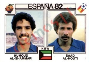 233 Humoud Al-Shammari & Saad Al-Houti – FIFA World Cup Spain 1982 Panini