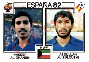 234 Nasser Al-Ghanem & Abdullah Al-Buloushi – FIFA World Cup Spain 1982 Panini