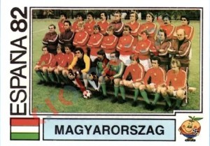 183 Magyarorszag (team) – FIFA World Cup Spain 1982 Panini