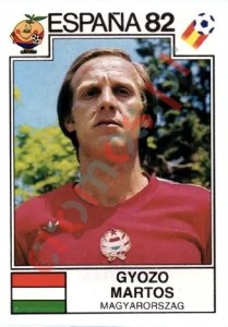 185 Gyozo Martos – FIFA World Cup Spain 1982 Panini