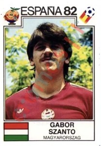 186 Gabor Szanto – FIFA World Cup Spain 1982 Panini