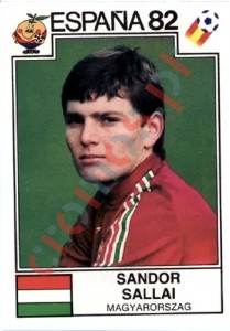 191 Sandor Sallai – FIFA World Cup Spain 1982 Panini