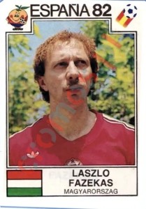 195 Laszlo Fazekas – FIFA World Cup Spain 1982 Panini