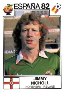 331 Jimmy Nicholl – FIFA World Cup Spain 1982 Panini