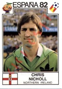 332 Chris Nicholl – FIFA World Cup Spain 1982 Panini