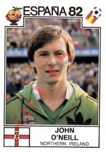 334 John O'Neill – FIFA World Cup Spain 1982 Panini