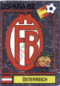128 Osterreich (emblem) – FIFA World Cup Spain 1982 Panini
