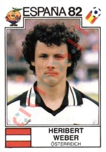 134 Heribert Weber – FIFA World Cup Spain 1982 Panini