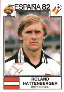 136 Roland Hattenberger – FIFA World Cup Spain 1982 Panini