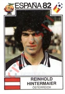 137 Reinhold Hintermaier – FIFA World Cup Spain 1982 Panini