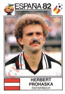 139 Herbert Prohaska – FIFA World Cup Spain 1982 Panini