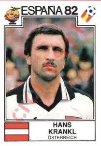 142 Hans Krankl – FIFA World Cup Spain 1982 Panini