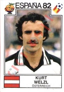 143 Kurt Welzl – FIFA World Cup Spain 1982 Panini