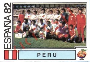 73 Peru (team) – FIFA World Cup Spain 1982 Panini