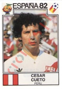 82 Cesar Cueto – FIFA World Cup Spain 1982 Panini
