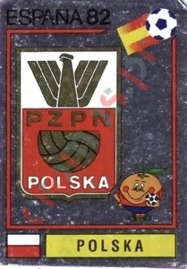 54 Polska (emblem) – FIFA World Cup Spain 1982 Panini